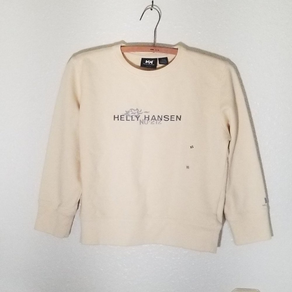 Helly Hansen Womens Crop Sweatshirt Sz XS X-Small Long Sleeve Crew Neck NWOT